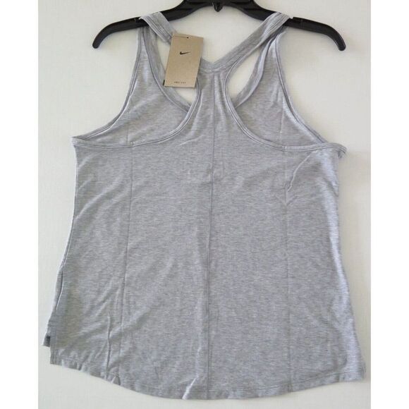 Nike DD0613 073 Women's Sz M Gray Dri-FIT One Luxe Slim Fit Training Tank - Picture 2 of 7